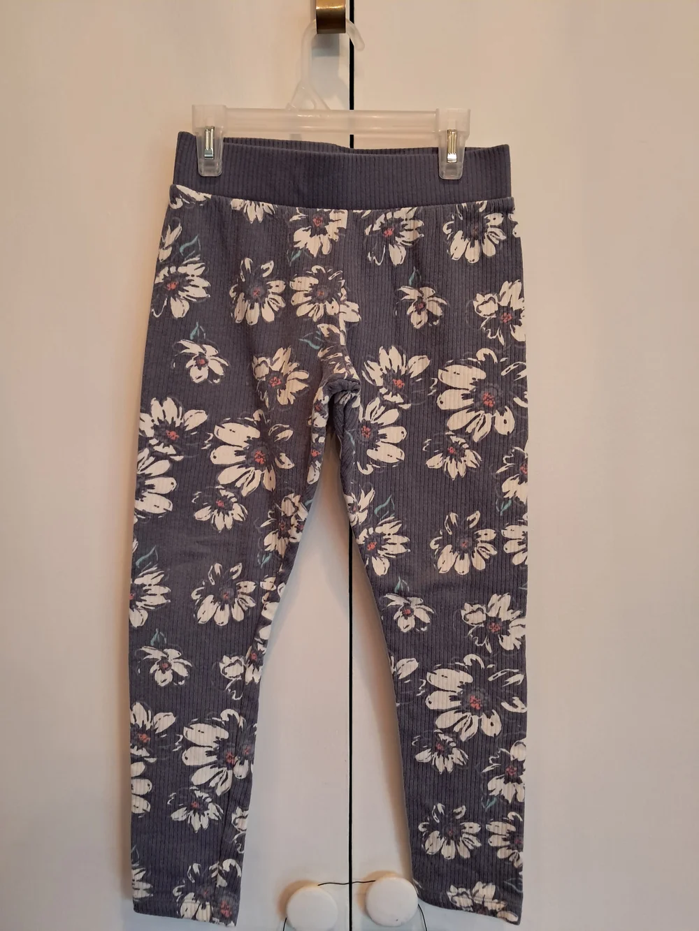 OshKosh B'gosh Gray Floral Leggings